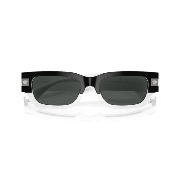 New VERSACE Black Rectangle VE4465 5459/87 Sunglasses Women - Picture 5 of 7